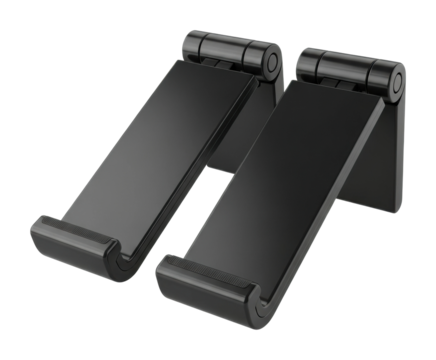 Sleek smartphone stand contemporary office tech accessory for devices isolated on transparent background