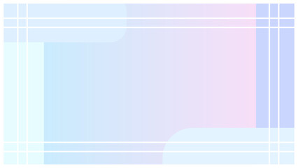 シンプルでかわいい線と図形のグラデーション背景 水色 紫 ピンク