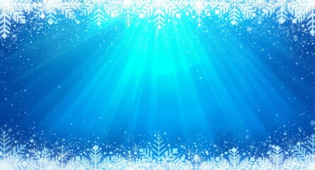 blue sky with rays of light