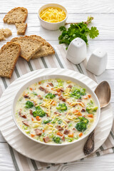 Sausage Vegetable Chowder, tasty thick creamy soup