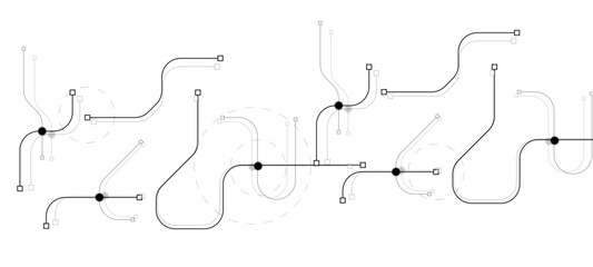 idea AI banner concept for internet technology. Software coding. Engineering concept for poster, cover, banner, music notes background