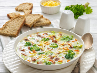 Sausage Vegetable Chowder, tasty thick creamy soup