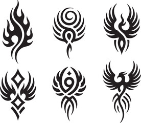Obraz premium tribal tattoo design elements