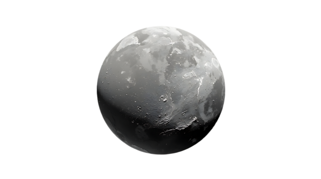 Detailed view of a textured oval shaped object with a unique surface pattern isolated on transparent background