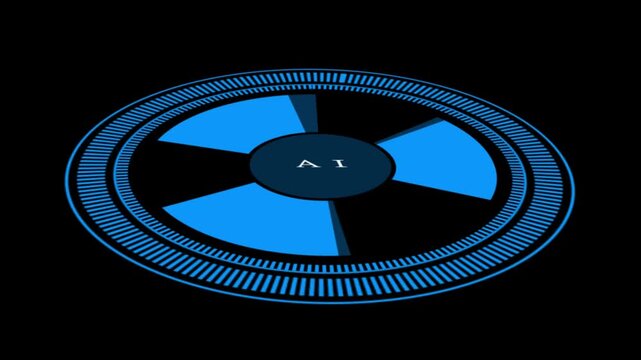 Artificial Intelligence ,AI on circuit board, futuristic Technology Concept