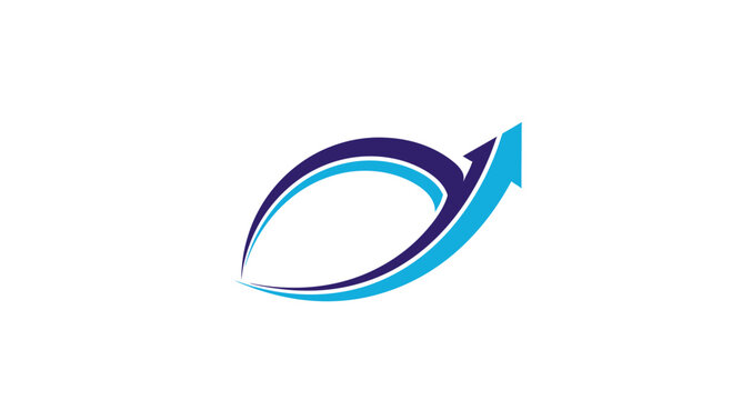 Abstract Arrow Logo Illustrating Growth, Progress, And Business Advancement