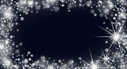 Celebrate with sparkling festive lights and magical bokeh effect backdrop