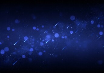 Stunning dark blue abstract space background with shooting stars effect