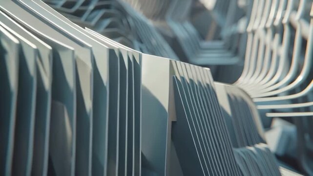 Abstract Metal Structure, Modern Architecture, Metallic Design