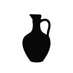 Classic ceramic pitcher silhouette