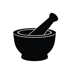 Classic mortar and pestle silhouette