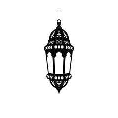 Intricate islamic lantern silhouette