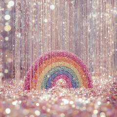 colorful Christmas rainbow