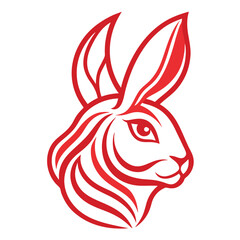 Cute Easter bunny vector illustration with eggs and holiday theme