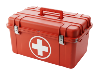 Emergency action first aid kit home product safety isolated on transparent background