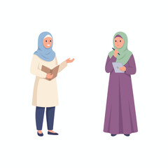 Beautiful Muslim Woman in Traditional Attire Embracing Culture