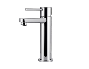 Modern water tap isolated on a transparent background.