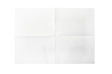 Minimal White Paper Sheet on Plain White Background for Studio Mockups and Design Projects