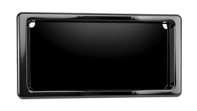 Shiny rectangular metal tray isolated on white background