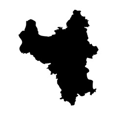 Hanoi Vietnam city map silhouette vector illustration