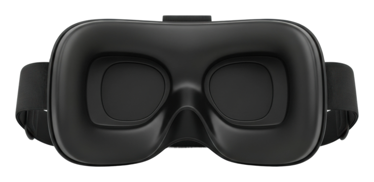 Virtual reality experience home technology innovate isolated on transparent background