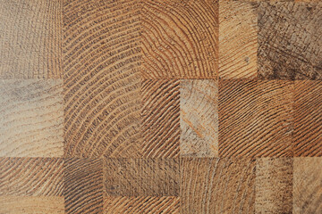 Close up Detailed Wooden Block Texture Background for Interior Design