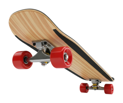 Skateboarding tricks showcase urban skatepark video content action isolated on transparent background