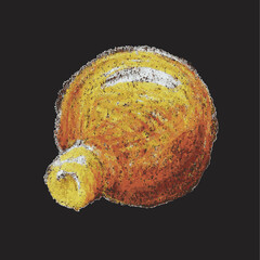 Christmas Baubles Clipart – Boules de Noël colorées dessinées au pastel, décorations festives faites main pour cartes, affiches et projets créatifs