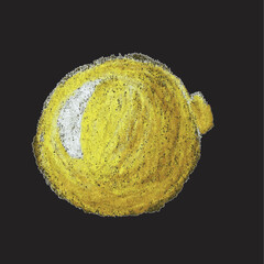 Christmas Baubles Clipart – Boules de Noël colorées dessinées au pastel, décorations festives faites main pour cartes, affiches et projets créatifs