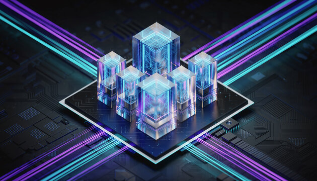 abstract blue background with arrows