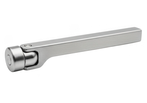 Silver metal roller tool isolated on transparent background