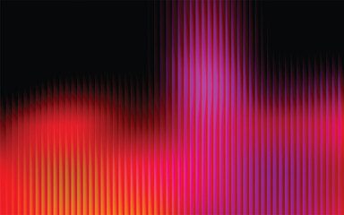 Abstract vertical lines with red pink and black gradient