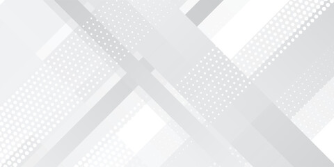 White halftone gradient rectangle presentation background. Vector illustration design for presentations, banners, covers, posters. Eps10