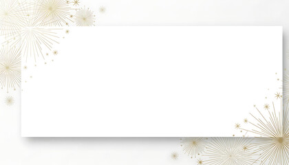 Wide Billboard With Firework Line Art