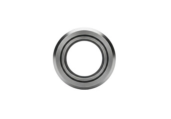 Silver oval bearing isolated on transparent background
