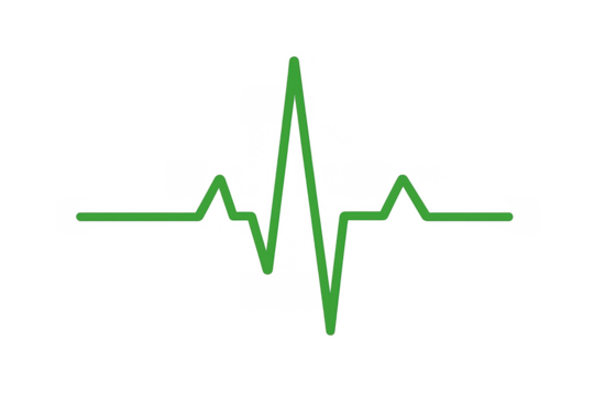 Electrocardiogram ekg heartbeat line showing medical vital cardiac pulse rhythm for health monitoring on transparent background - Powered by Adobe