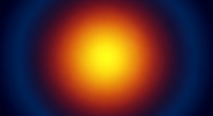 Abstract Radial Gradient Deep Color Concentration Vibrant Light Source Energy Field Dark and Light Contrast Depth and Dimension Blurred Background Artistic Design