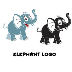 Fototapeta premium make me a beautiful elephant logo design