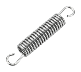 Mechanical spring action workshop product industrial isolated on transparent background