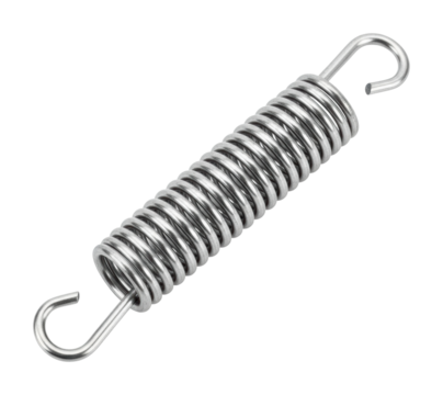Mechanical spring action workshop product industrial isolated on transparent background