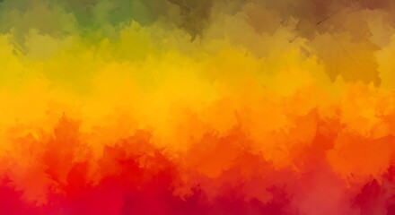 Vibrant autumn watercolor wash evokes warmth and energy, perfect for creative projects and seasonal designs, a stunning background or accent element