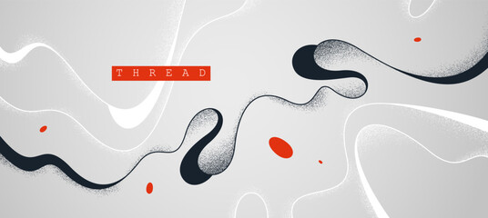 Antistress concept vector abstract background, thin curvy lines and textures minimal abstraction, flowing linear minimalist art, flowing wavy fluid backdrop.