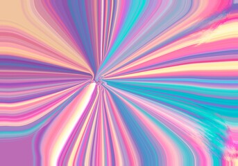 Radiant abstract burst with vibrant multicolored gradient rays