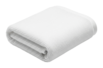 Folding towels for home organization bathroom isolated on transparent background