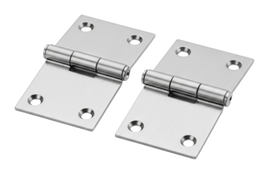 Hinge installation process workshop diy guide view isolated on transparent background