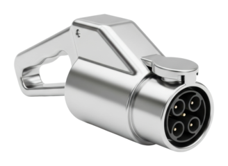 Electric charging station connector urban product technology isolated on transparent background