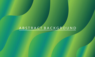 Green and blue gradient abstract background with wavy shapes design