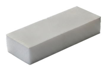 Cleaning action with eraser sponge home product isolated on transparent background