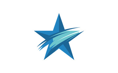 Obraz premium Abstract blue starburst with brushstroke texture