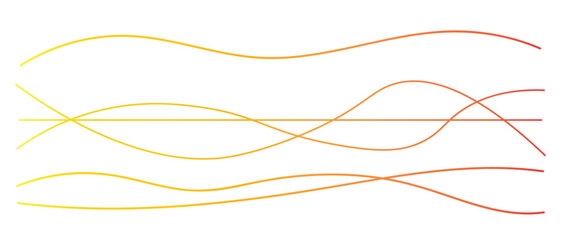 Gradient flowing abstract wave lines vector design